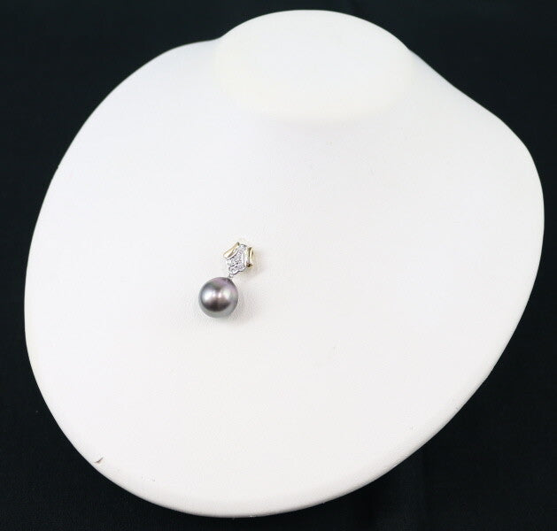 Tasaki Pendant Black South Sea Pearl 13.4Mm