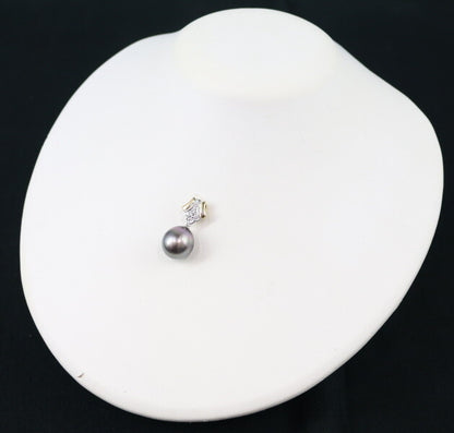 Tasaki Pendant Black South Sea Pearl 13.4Mm