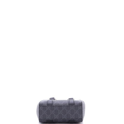 Gucci Convertible Web Open Tote Gg Coated Canvas Mini