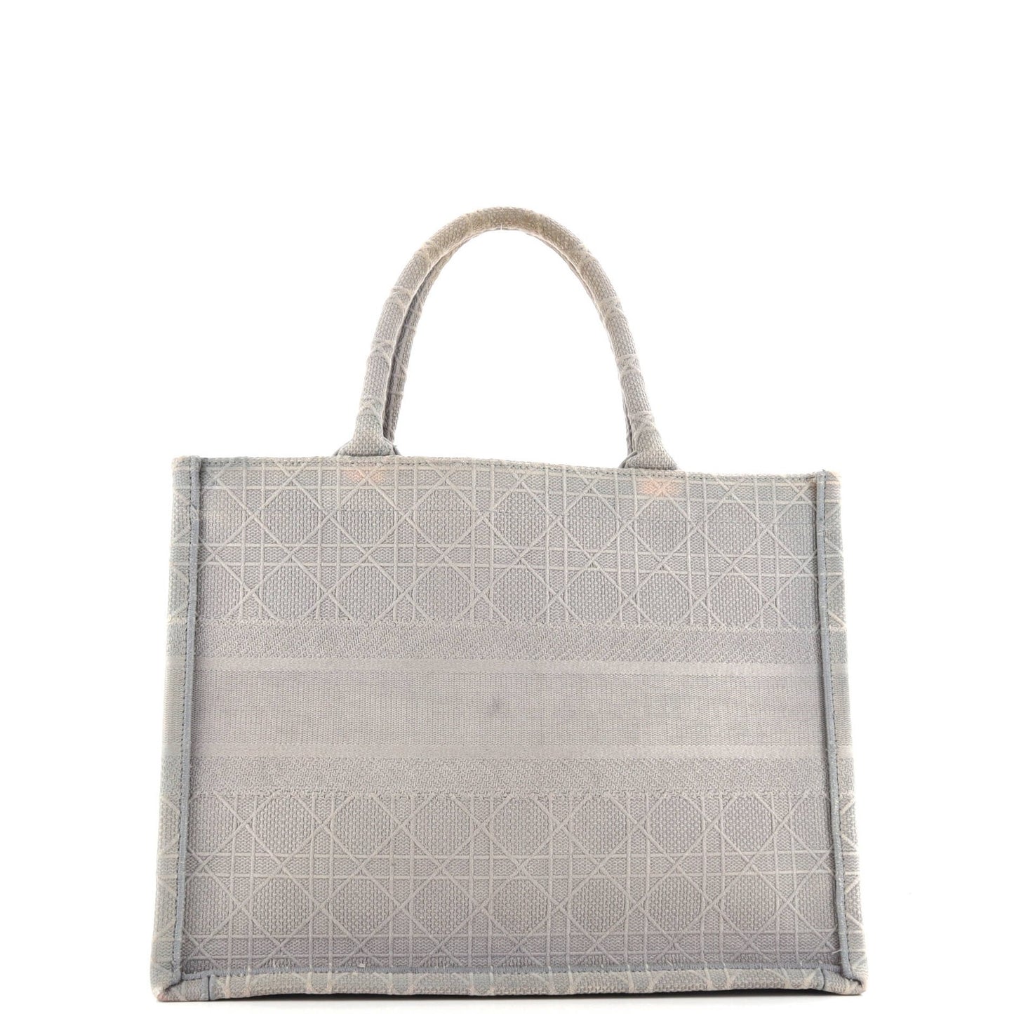 Christian Dior Book Tote Cannage Embroidered Canvas Medium