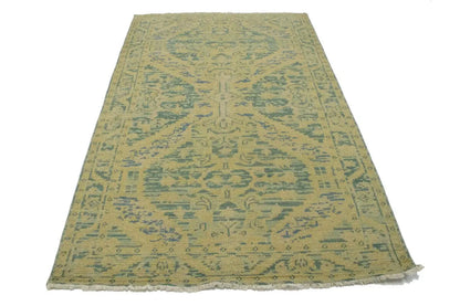 Muted Colors Transitional Floral Oriental Rug