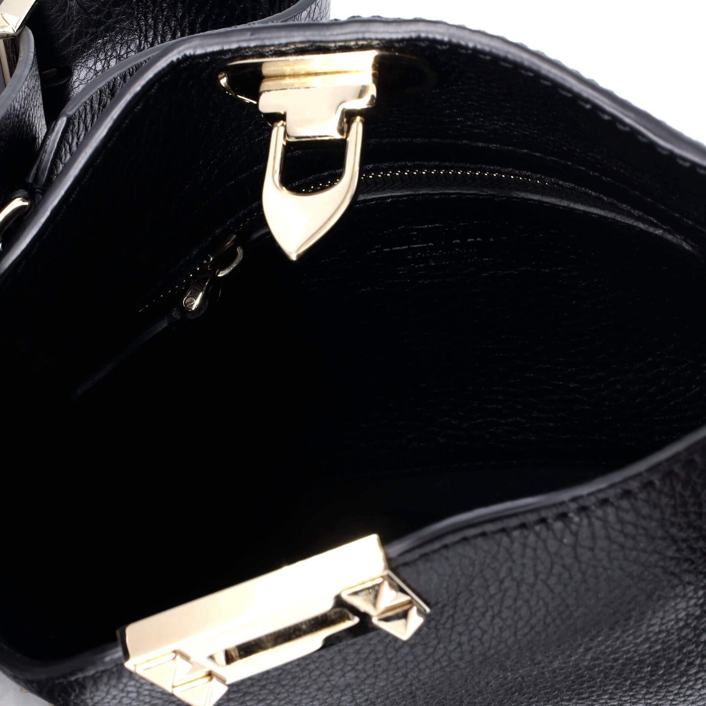 Valentino Garavani Rockstud Flip Lock Messenger Bag Leather Mini