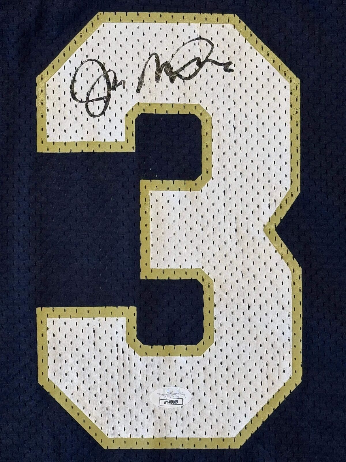 Joe Montana Autographed Notre Dame Champion Jersey (Jsa)