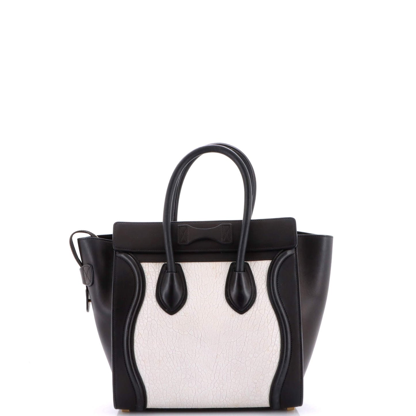 Celine Bicolor Luggage Bag Leather Micro