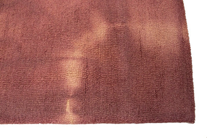 Deep Blush Hand-Tufted Tie-Dye Abstract Rug