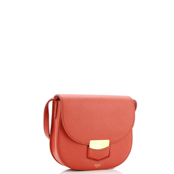 Celine Trotteur Crossbody Bag Grainy Leather Small