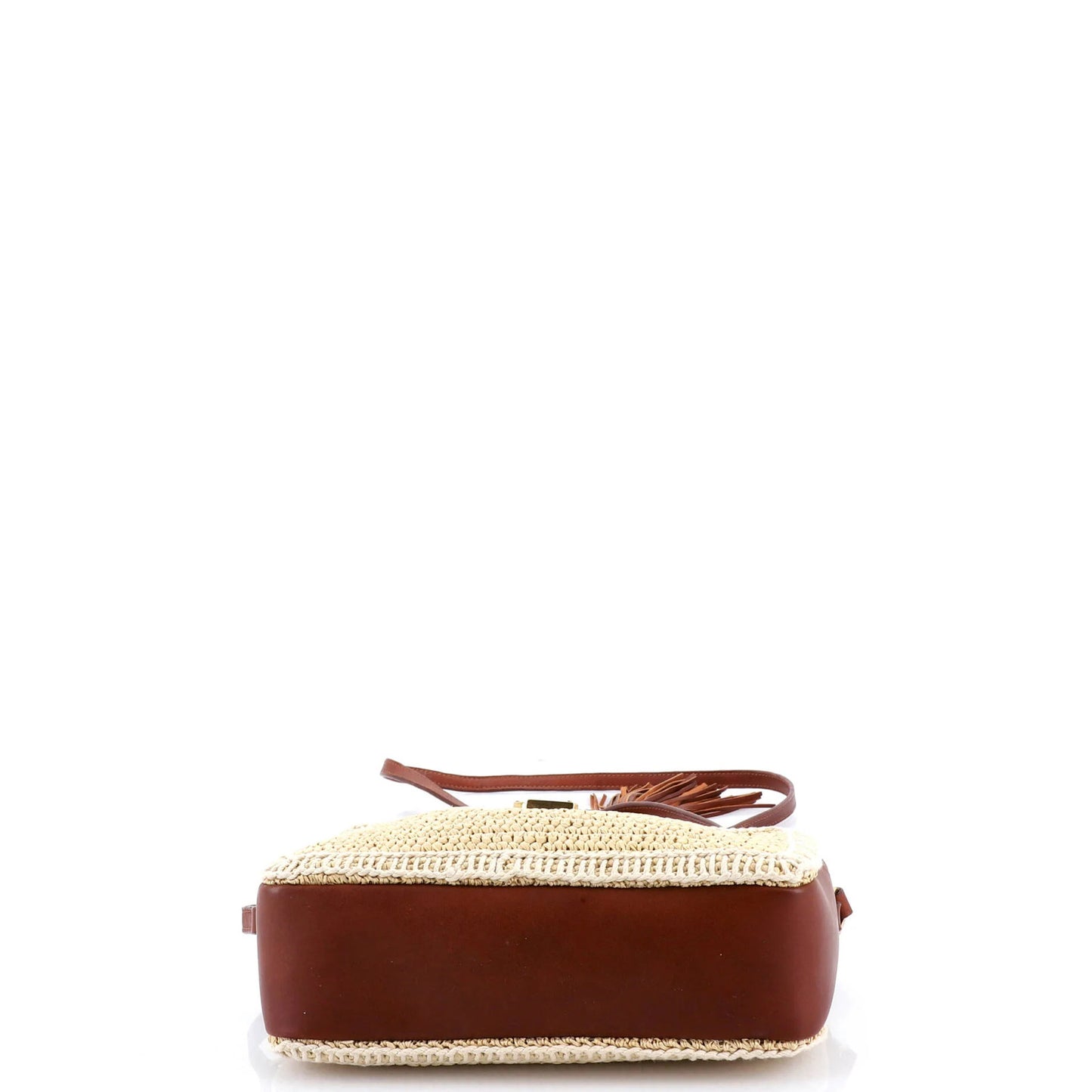 Saint Laurent Lou Camera Bag Woven Raffia Small