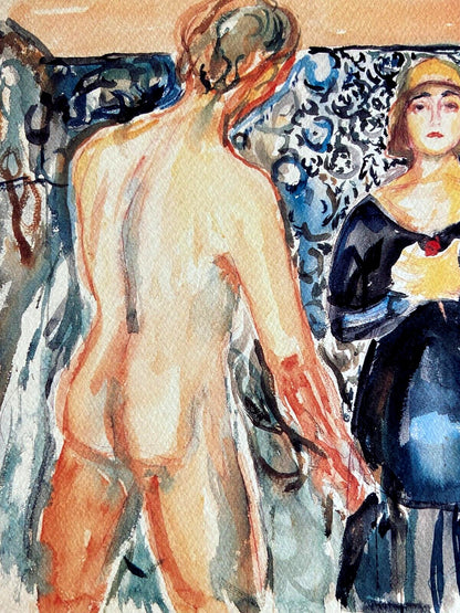 Edvard Munch 'Marat And Charlotte Corday' (Toulouse-Lautrec ^ Francis Bacon)