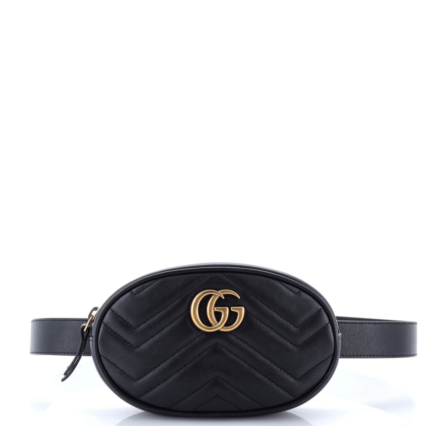 Gucci Gg Marmont Belt Bag Matelasse Leather