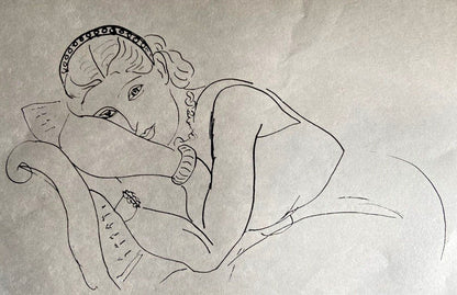 Henri Matisse Lithograph 1960 Contract
