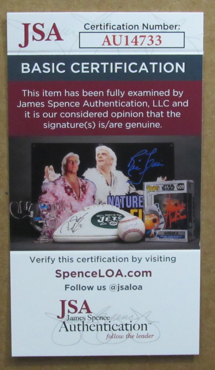 Tom Burgoyne "Phillie Phanatic" Signed/Inscribed 11X14 Photo Framed Jsa 190248