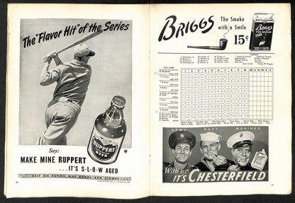 World Series Program 1943 St Louis Cardinals vs New York Yankees