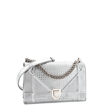 Christian Dior Diorama Flap Bag Cannage Embossed Calfskin Medium