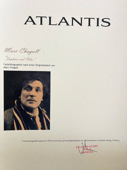 Marc Chagall Lithograph 1978 (Coa Signed) Hand Numbered Crayon Rare