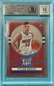 Tyler Herro 2019-20 Panini Hometown Heroes Optic Authentic Beckett 10 Autograph