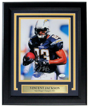 Vincent Jackson San Diego Chargers Signed/Auto 8X10 Photo Framed Jsa 163339