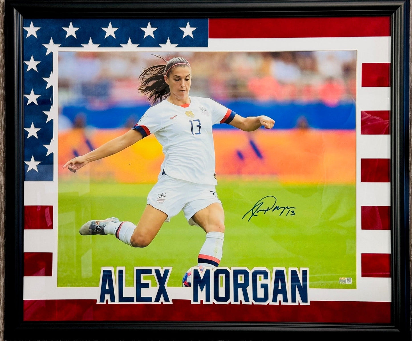 Alex Morgan Autographed 16X20 Framed Photo (Steiner)