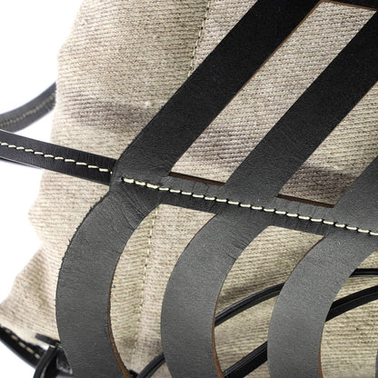 Chloe Kayan Tote Laser Cut Leather And Canvas Small