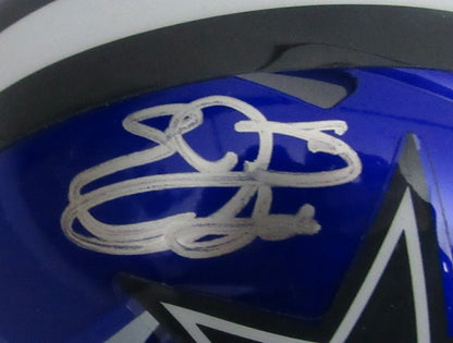 Emmitt Smith  Autographed Mini Helmet Flash Hof Cowboys    Prova