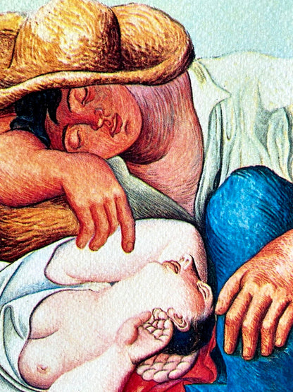 Pablo Picasso Lithograph Estate Coa Signed O.P. Rockefeller Fund