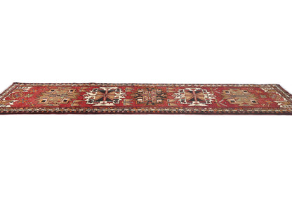 Hand-Knotted Vintage Oriental Runner Rug