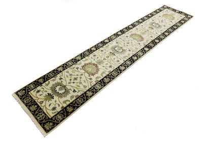 Oriental Wool Runner Rug Floral Chobi Peshawar