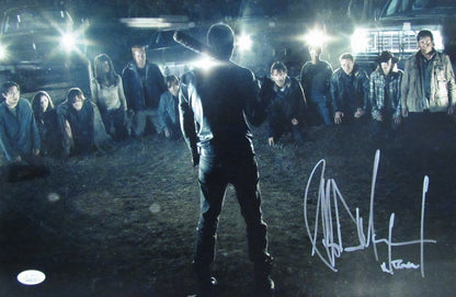 Jeffrey Dean Morgan Autographed/Inscr 11X17 Photo "The Walking Dead" Jsa 179421