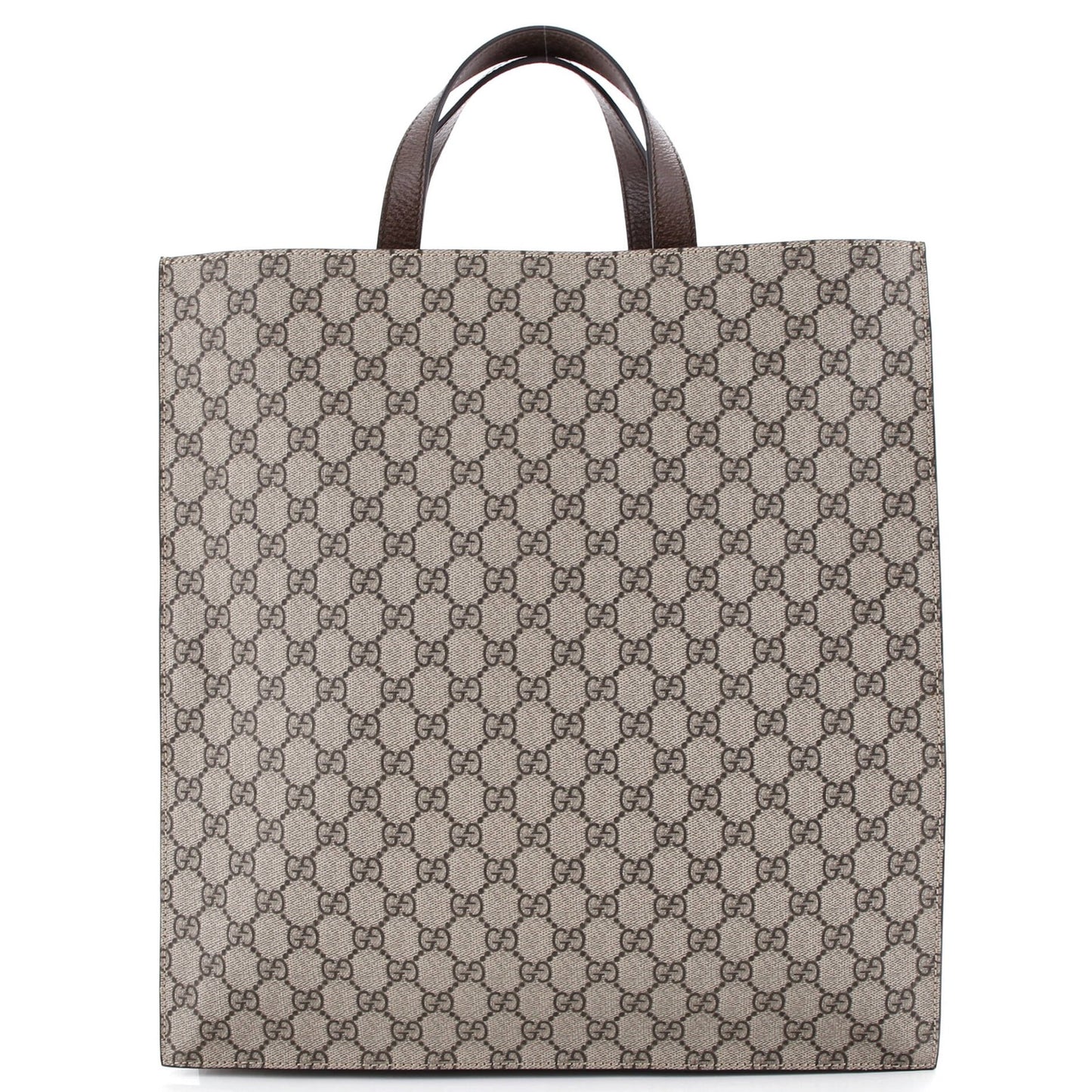 Gucci Courrier Convertible Soft Open Tote Gg Coated Canvas With Applique North