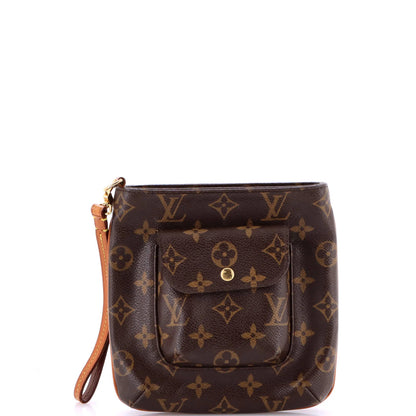 Louis Vuitton Partition Wristlet Clutch Monogram Canvas