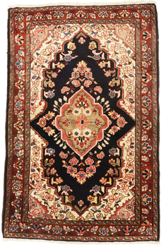 Antique Traditional Floral Oriental Rug Bedroom