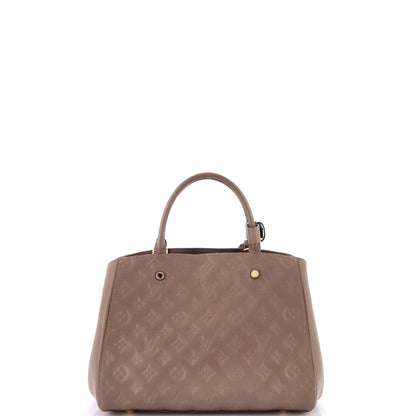 Louis Vuitton Montaigne Handbag Monogram Empreinte Leather Mm