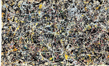 Jackson Pollock Action Painting Coa Signed