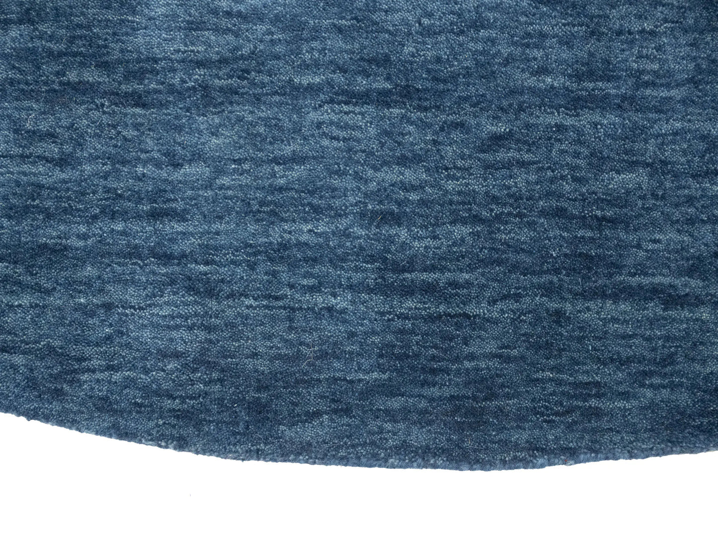Steel Blue Solid Design Hand-Loomed 8X8 Gabbeh