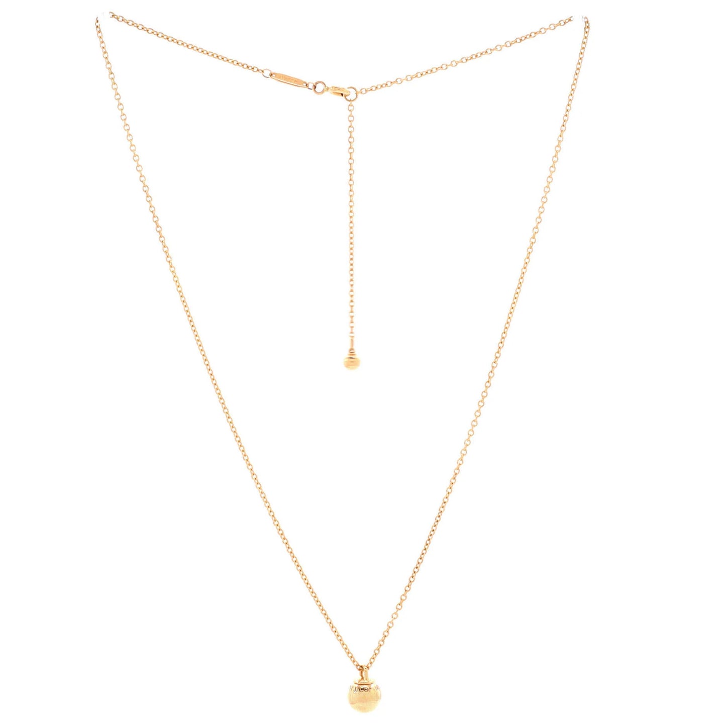 Tiffany & Co. Hardwear Ball Pendant Necklace 18K Rose Gold 8Mm