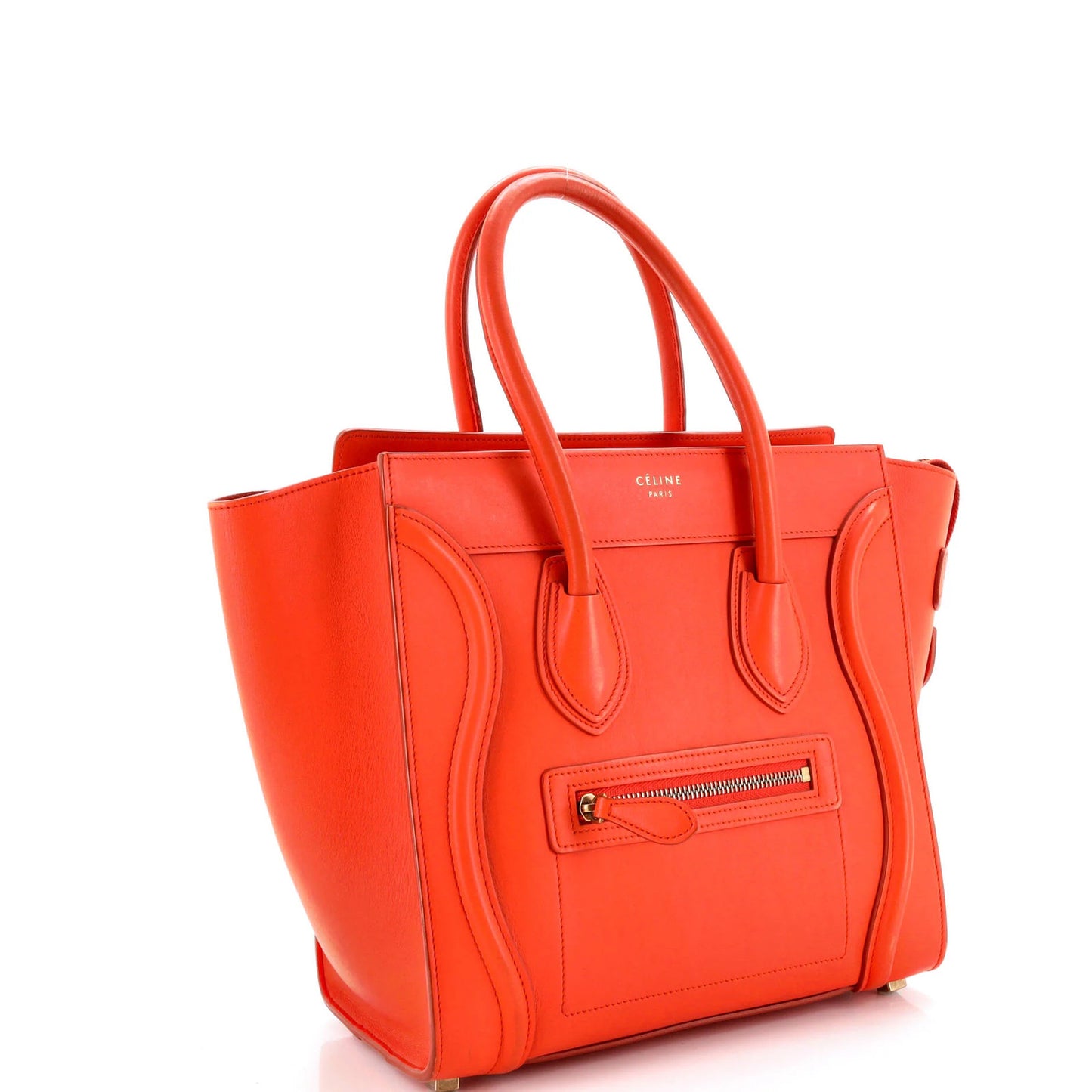 Celine Luggage Bag Smooth Leather Micro