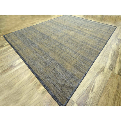 11'10"X15' Brown & Black Oxidized Grass Design Wool Hand Knotted Xl Rug