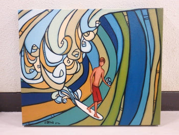 Painting Heather Brown In the Barrel AP 2/ 10 2011 Giclee Canvas Print