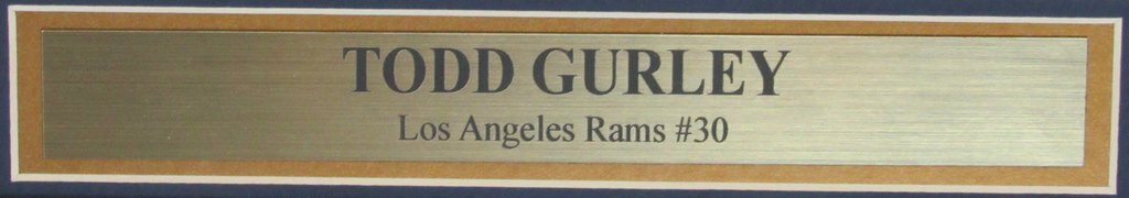 Todd Gurley L.A. Rams Signed/Framed 8X10 Color Photo Psa/Dna 141863.