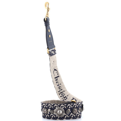 Christian Dior Shoulder Strap Embellished Oblique Canvas