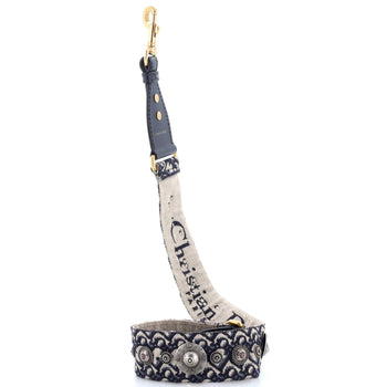 Christian Dior Shoulder Strap Embellished Oblique Canvas