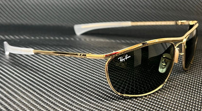 RAY BAN Olympian RB3119M 001 31 Gold Green Men's 62 mm Sunglasses