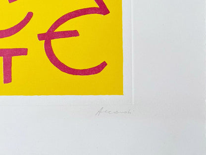 Carla Accardi Etching Aquatint Signed Numbered Published Assurance