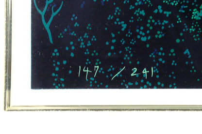 Eyvind Earle Symphonic Fantasy Serigraph 147/241 Hand-Signed, Framed