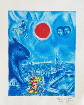 Marc Chagall Lithograph Coa Numbered Published - Sorlier