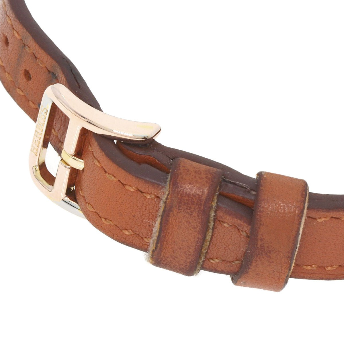 Hermes H Watch Mini Watches Hh1.101 Pgp/Leather