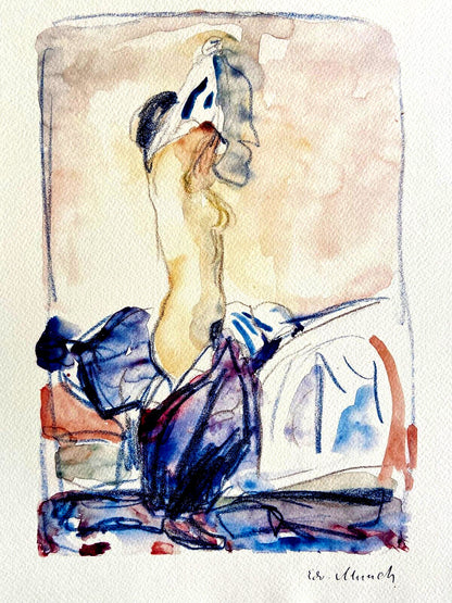 Edvard Munch Museum Lithograph Coa Signed Op Hand