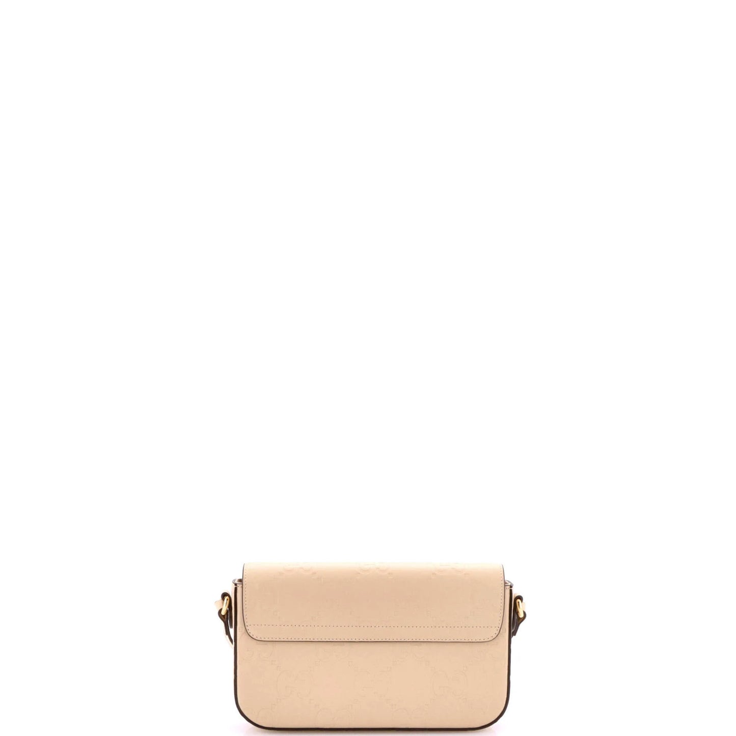 Gucci Envelope Flap Crossbody Bag Jumbo Gg Embossed Leather Super Mini