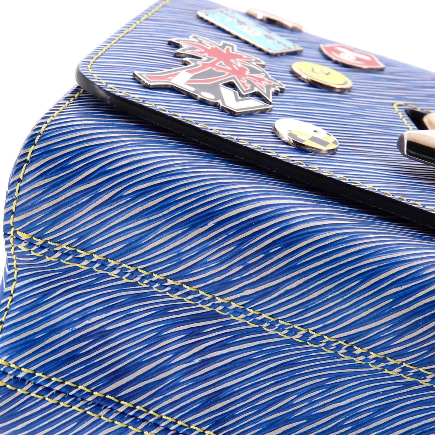 MM Louis Vuitton Twist Handbag Limited Edition Pin Embellished Epi Leather