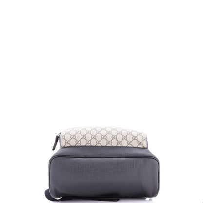 Gucci Zip Pocket Backpack Gg Coated Canvas Medium