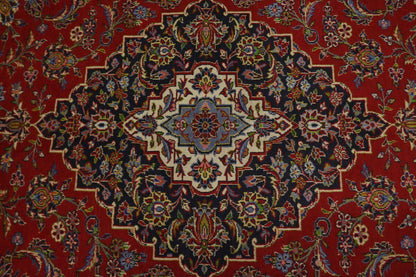 Vintage Traditional Signed Oriental Rug Handmade